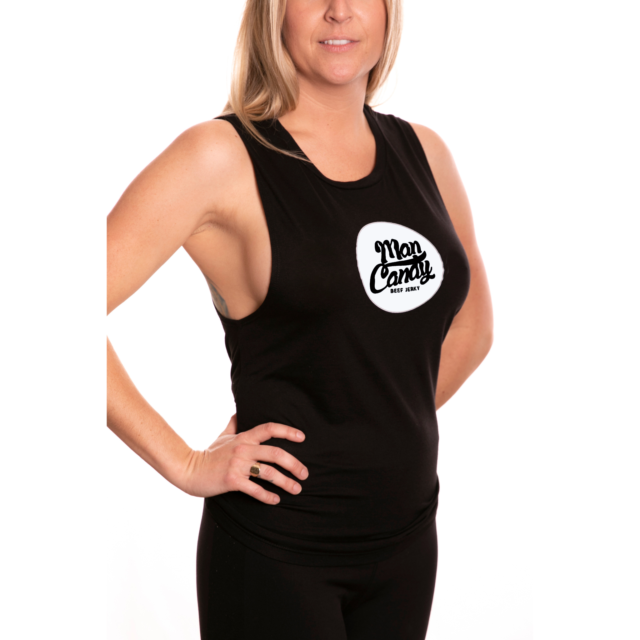 Flowy scoop muscle clearance tank